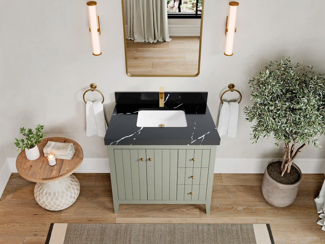 Atlanta 36 in. W x 22 in. D Center Sink Bathroom Vanity CL - Willow Bath and Vanity