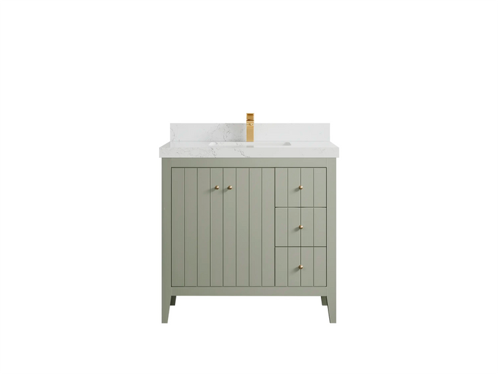 Atlanta 36 in. W x 22 in. D Center Sink Bathroom Vanity - photo 35