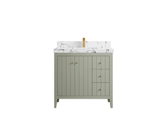 Atlanta 36 in. W x 22 in. D Center Sink Modern Bathroom Vanity - photo 45