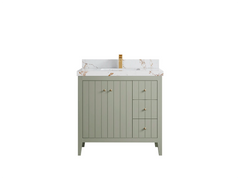 Atlanta 36 in. W x 22 in. D Center Sink Modern Bathroom Vanity - photo 43