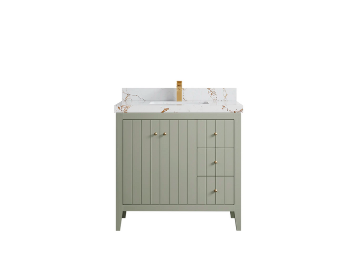 Atlanta 36 in. W x 22 in. D Center Sink Bathroom Vanity - photo 43