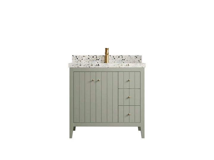 Atlanta 36 in. W x 22 in. D Center Sink Bathroom Vanity - photo 1