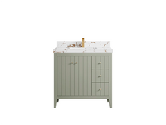 Atlanta 36 in. W x 22 in. D Center Sink Modern Bathroom Vanity - photo 41