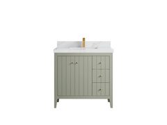 Atlanta 36 in. W x 22 in. D Center Sink Modern Bathroom Vanity - photo 23