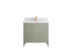 Atlanta 36 in. W x 22 in. D Center Sink Modern Bathroom Vanity - photo 25