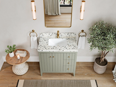 Atlanta 36 in. W x 22 in. D Center Sink Modern Bathroom Vanity - photo 7