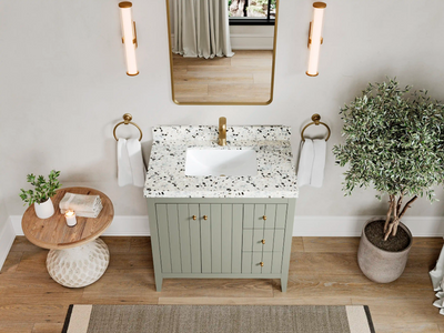 Atlanta 36 in. W x 22 in. D Center Sink Bathroom Vanity CL - Willow Bath and Vanity