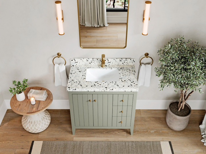 Atlanta 36 in. W x 22 in. D Center Sink Bathroom Vanity - photo 7