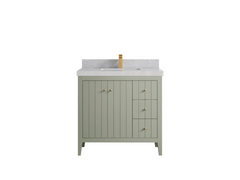 Atlanta 36 in. W x 22 in. D Center Sink Modern Bathroom Vanity - photo 37