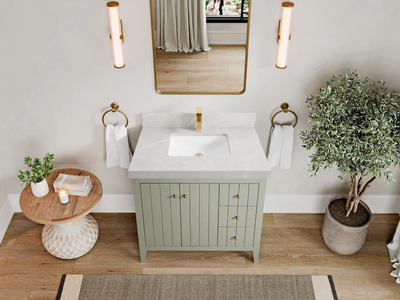 Atlanta 36 in. W x 22 in. D Center Sink Bathroom Vanity CL - Willow Bath and Vanity