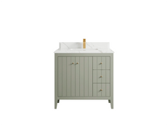 Atlanta 36 in. W x 22 in. D Center Sink Modern Bathroom Vanity - photo 29