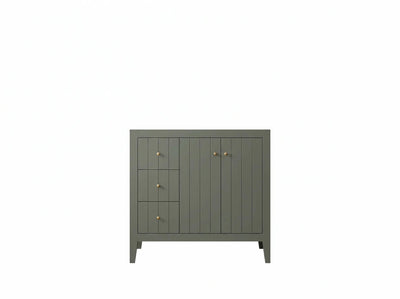 Atlanta 36 in. W x 22 in. D Center Sink Bathroom Vanity for Modern Elegant Bathrooms - Willow Bath and Vanity