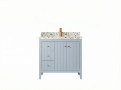 Atlanta 36 in. W x 22 in. D Center Sink Bathroom Vanity for Modern Elegant Bathrooms - photo 1