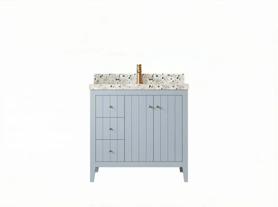 Atlanta 36 in. W x 22 in. D Center Sink Bathroom Vanity for Modern Elegant Bathrooms - Willow Bath and Vanity