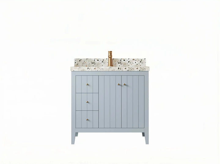 Atlanta 36 in. W x 22 in. D Center Sink Bathroom Vanity for Modern Elegant Bathrooms - photo 1