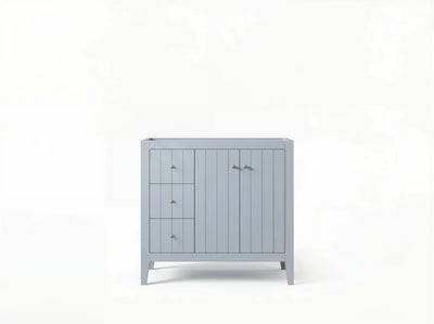 Atlanta 36 in. W x 22 in. D Center Sink Bathroom Vanity for Modern Elegant Bathrooms - Willow Bath and Vanity