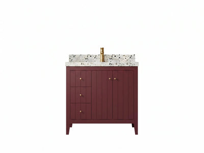 Atlanta 36 in. W x 22 in. D Center Sink Bathroom Vanity for Modern Elegant Bathrooms - Willow Bath and Vanity