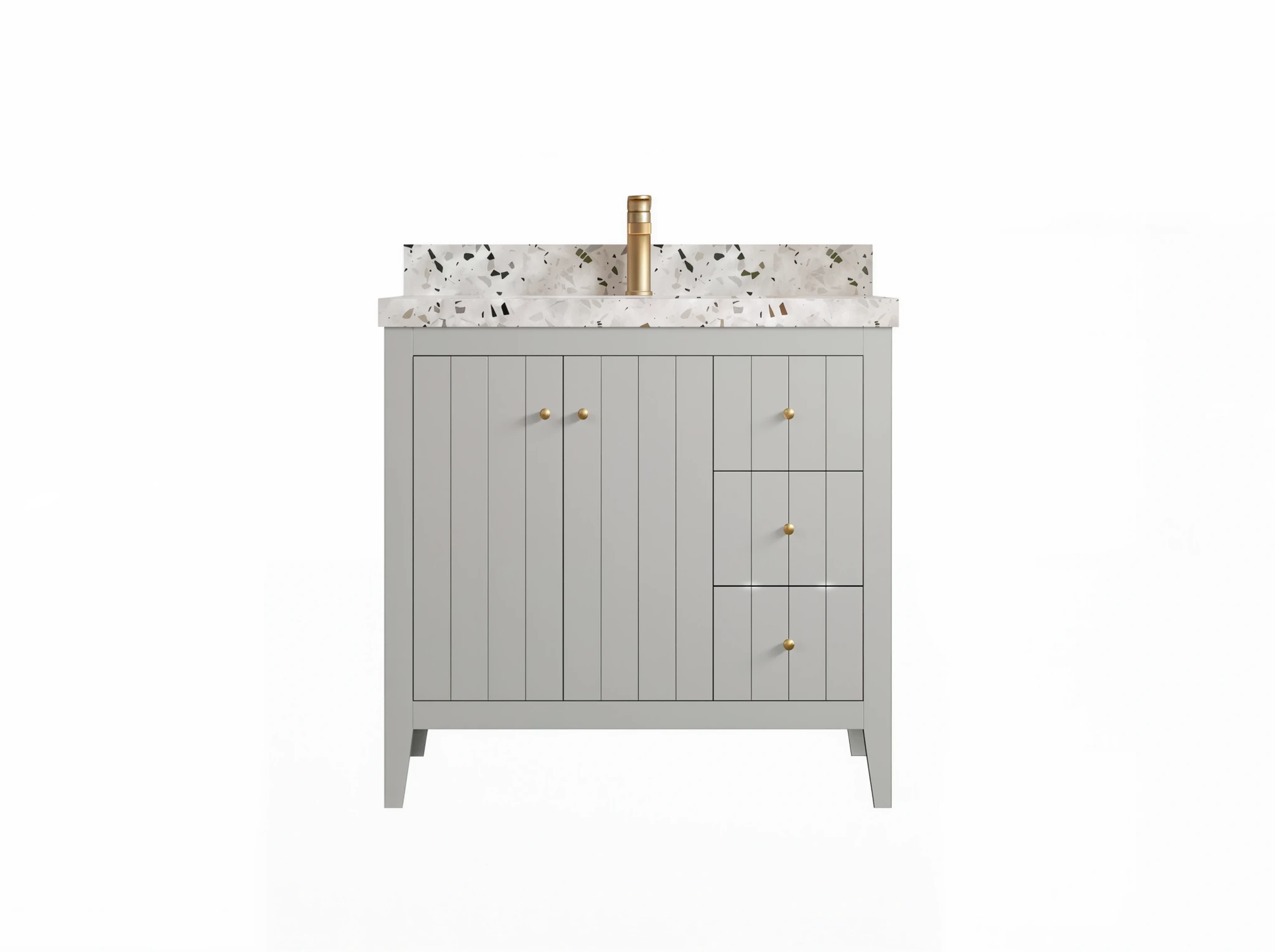 Atlanta 36 in. W x 22 in. D Center Sink Modern Bathroom Vanity - Willow Bath and Vanity