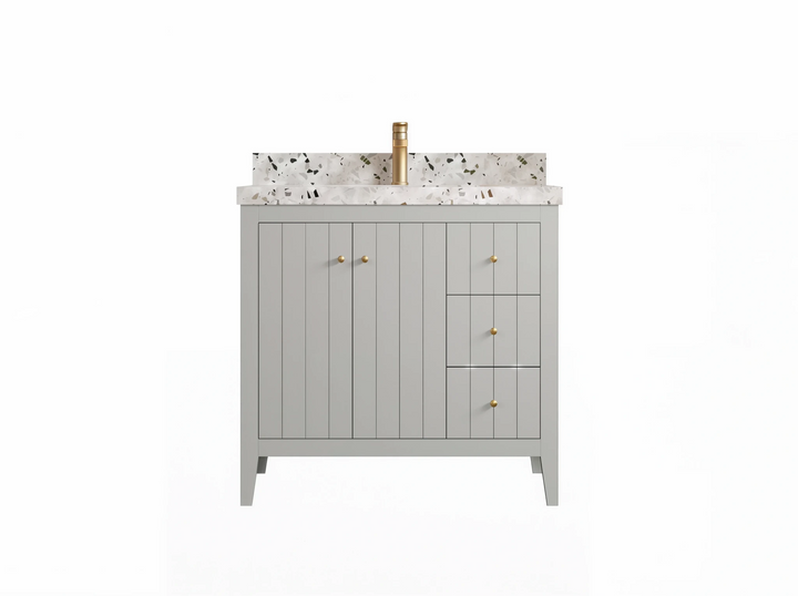 Atlanta 36 in. W x 22 in. D Center Sink Modern Bathroom Vanity - photo 1