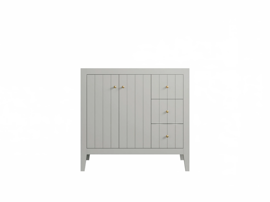 Atlanta 36 in. W x 22 in. D Center Sink Modern Bathroom Vanity | 
              
                Coventry Gray
                
                  
             - ATL-CAB-CGR-35L - photo №34