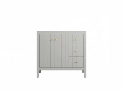 Atlanta 36 in. W x 22 in. D Center Sink Modern Bathroom Vanity - Willow Bath and Vanity