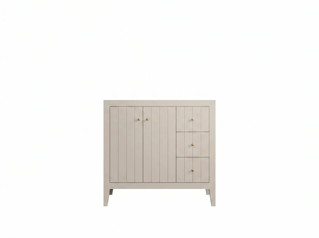 Atlanta 36 in. W x 22 in. D Left Offset Sink Bathroom Vanity | 
              
                 Fine Grain Linen Beige
                
                  
             - ATL-CAB-FNG-35L - photo №3