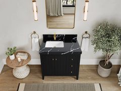 Atlanta 36 in. W x 22 in. D Left Offset Sink Bathroom Vanity - photo 32