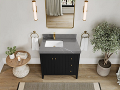 Atlanta 36 in. W x 22 in. D Left Offset Sink Bathroom Vanity - photo 20