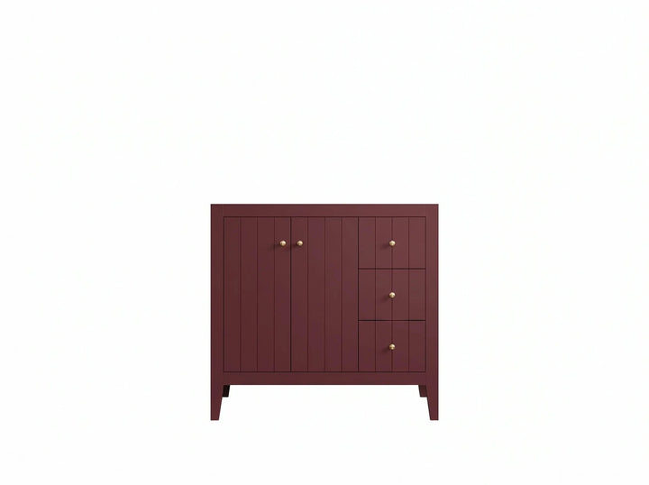Atlanta 36 in. W x 22 in. D Left Offset Sink Bathroom Vanity - photo 3