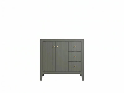 Atlanta 36 in. W x 22 in. D Left Offset Sink Bathroom Vanity - Willow Bath and Vanity