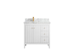 Atlanta 36 in. W x 22 in. D Left Offset Sink Bathroom Vanity - photo 28