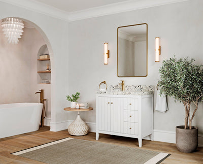 Atlanta 36 in. W x 22 in. D Left Offset Sink Bathroom Vanity - Willow Bath and Vanity