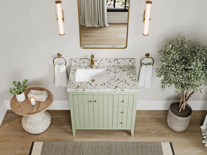 Atlanta 36 in. W x 22 in. D Left Offset Sink Bathroom Vanity - photo 7