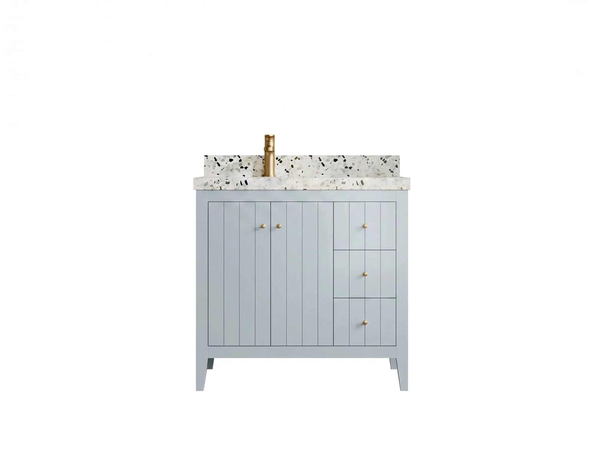 Atlanta 36 in. W x 22 in. D Left Offset Sink Bathroom Vanity - Willow Bath and Vanity
