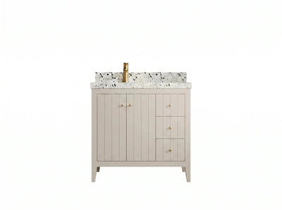 Atlanta 36 in. W x 22 in. D Left Offset Sink Bathroom Vanity - Willow Bath and Vanity