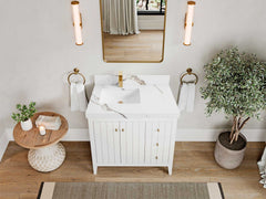 Atlanta 36 in. W x 22 in. D Left Offset Sink Bathroom Vanity - photo 17