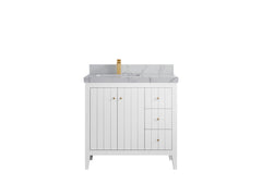 Atlanta 36 in. W x 22 in. D Left Offset Sink Bathroom Vanity - photo 50