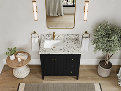Atlanta 36 in. W x 22 in. D Left Offset Sink Bathroom Vanity - photo 7