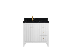 Atlanta 36 in. W x 22 in. D Left Offset Sink Bathroom Vanity - photo 16
