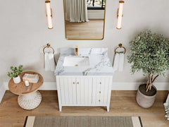 Atlanta 36 in. W x 22 in. D Left Offset Sink Bathroom Vanity - photo 23