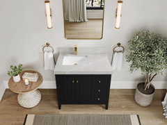 Atlanta 36 in. W x 22 in. D Left Offset Sink Bathroom Vanity - photo 18