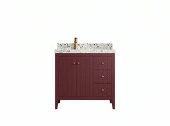 Atlanta 36 in. W x 22 in. D Left Offset Sink Bathroom Vanity - photo 1