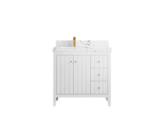 Atlanta 36 in. W x 22 in. D Left Offset Sink Bathroom Vanity - photo 48