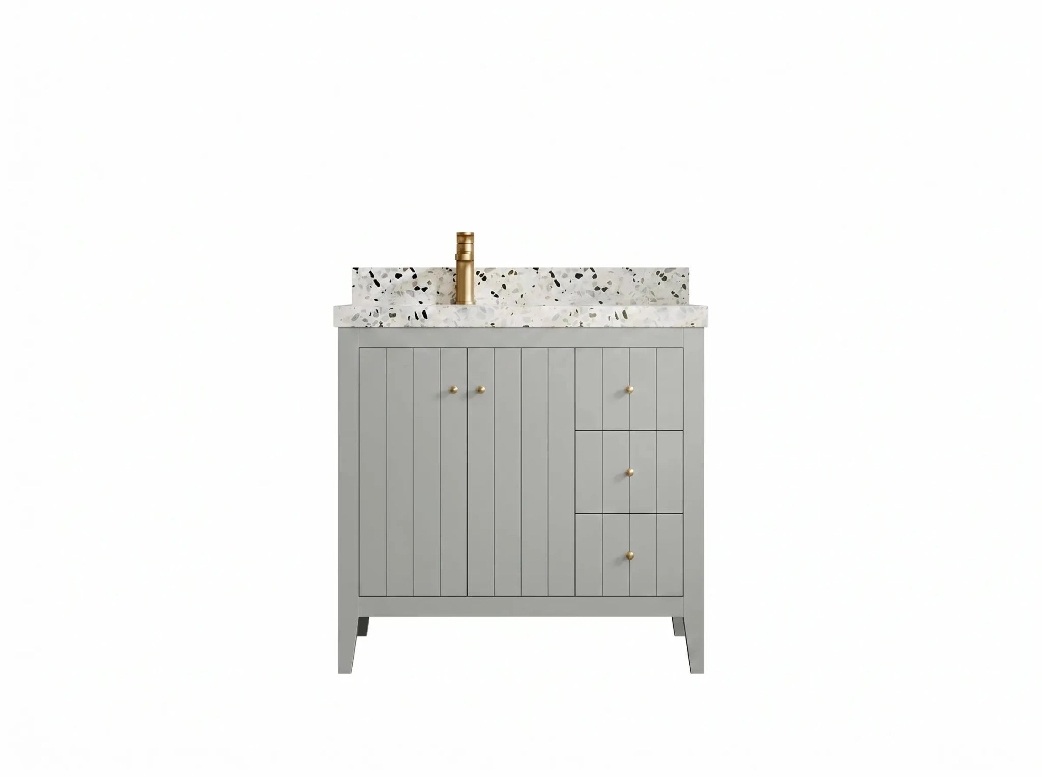 Atlanta 36 in. W x 22 in. D Left Offset Sink Bathroom Vanity - Willow Bath and Vanity