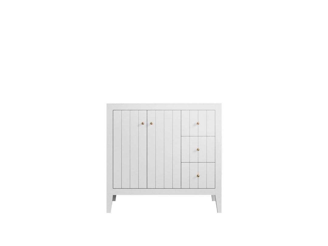 Atlanta 36 in. W x 22 in. D Left Offset Sink Bathroom Vanity - Willow Bath and Vanity