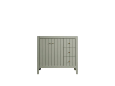 Atlanta 36 in. W x 22 in. D Left Offset Sink Bathroom Vanity - Willow Bath and Vanity
