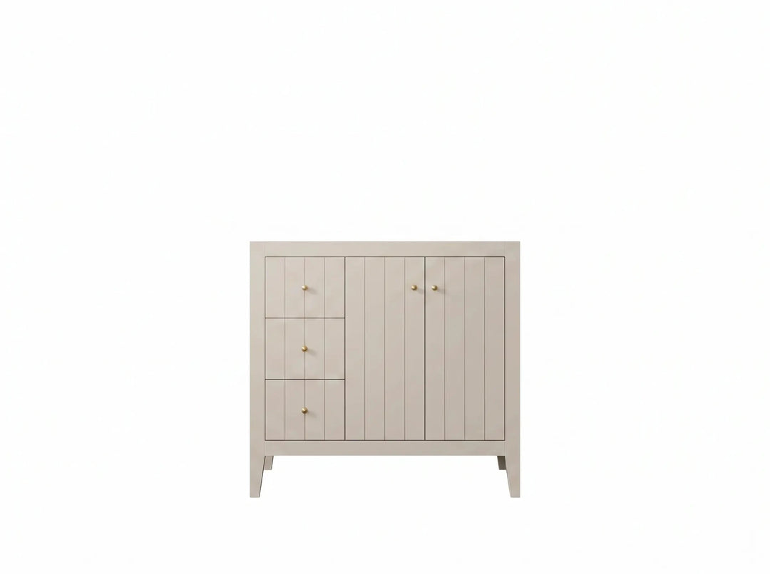 Atlanta 36 in. W x 22 in. D Right Offset Sink Bathroom Vanity | 
              
                 Fine Grain Linen Beige
                
                  
             - ATL-CAB-FNG-35R - photo №3