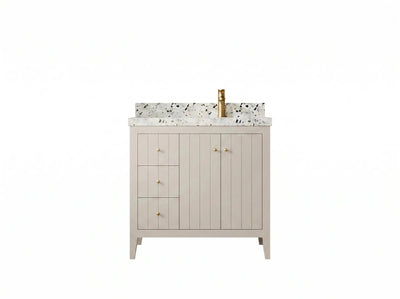 Atlanta 36 in. W x 22 in. D Right Offset Sink Bathroom Vanity - Willow Bath and Vanity