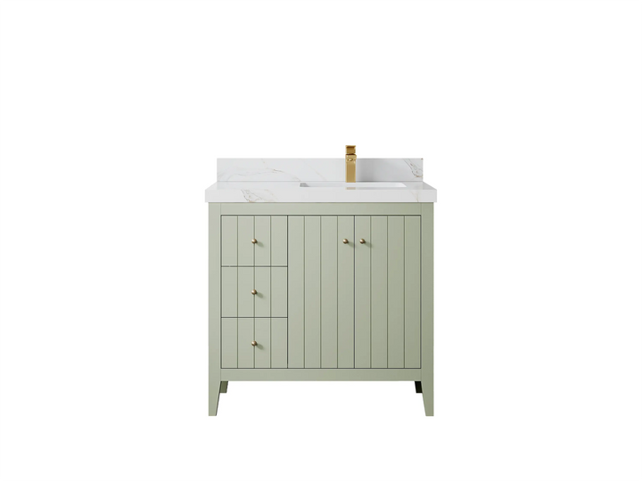 Atlanta 36 in. W x 22 in. D Right Offset Sink Bathroom Vanity - photo 51