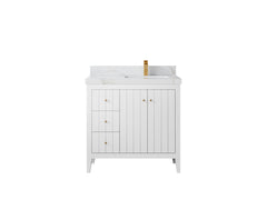 Atlanta 36 in. W x 22 in. D Right Offset Sink Bathroom Vanity - photo 25